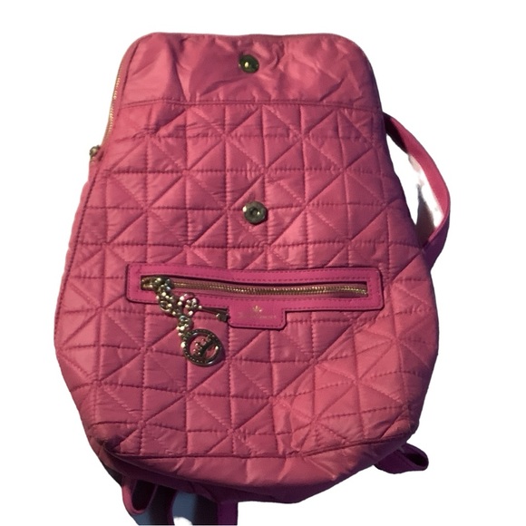 JUICY COUTURE Hot Pink with Gold Detail Purse Backpack - Picture 2 of 16